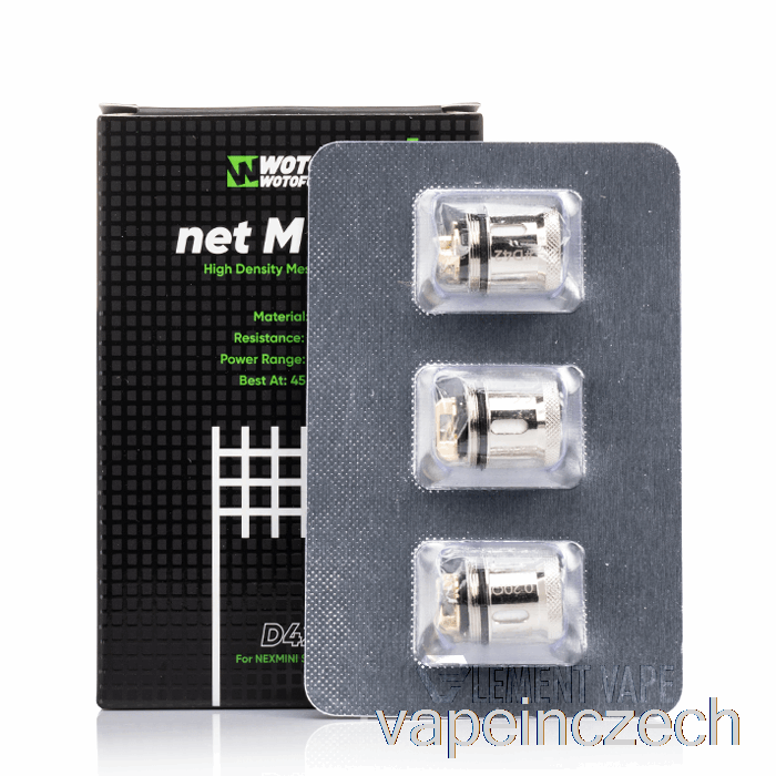 Náhradní Cívky Wotofo Nexmini 0,2ohm D42 Síťované Cívky Vape Bez Nikotinu